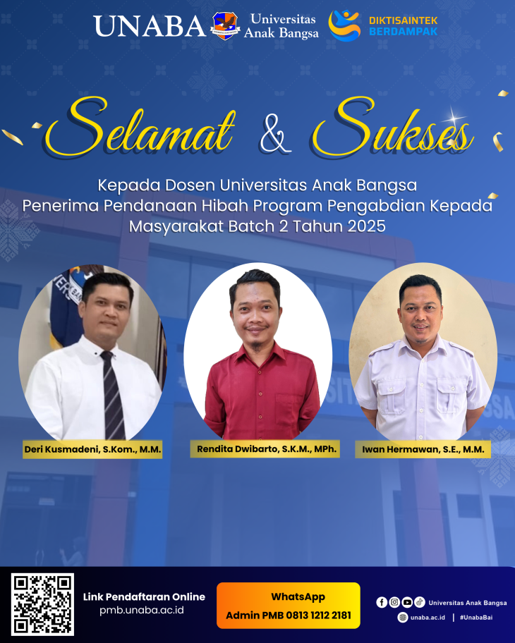 Selamat Sukes Kepada Dosen UNABA Penerima Hibah Batch 2