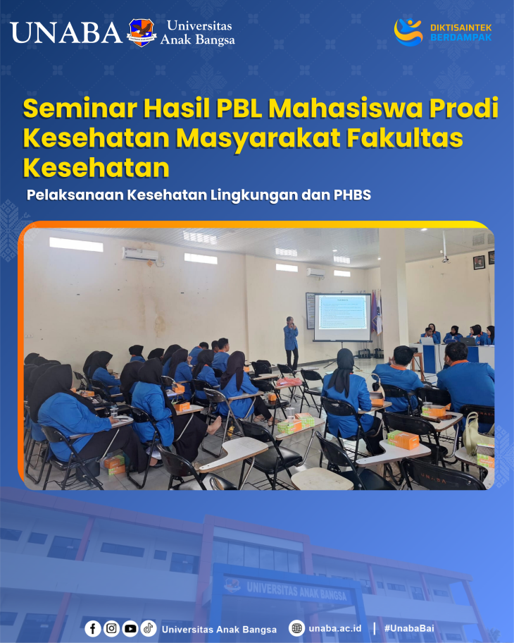 Seminar Hasil PBL Mahasiswa Prodi Kesehatan Masyarakat Fakultas Kesehatan