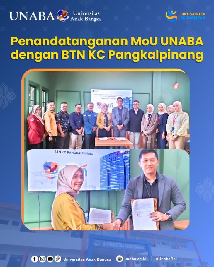 Penandatanganan MOU UNABA Dengan BTN KC Pangkalpinang