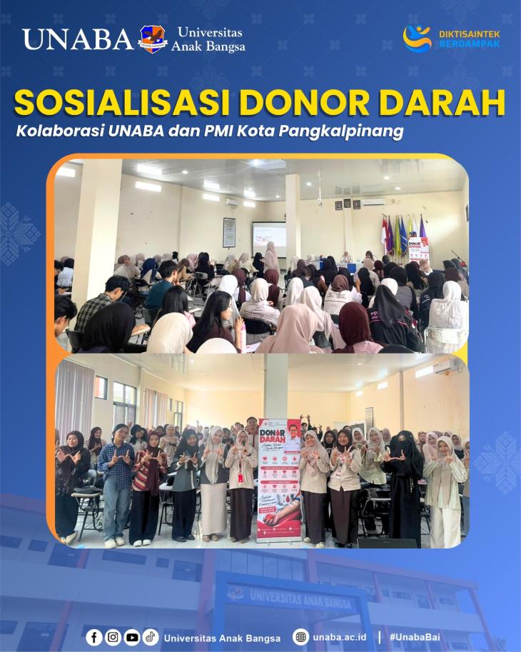 UNABA Gandeng PMI Kota Pangkalpinang Gelar Sosialisasi Donor Darah untuk Tingkatkan Kepedulian Mahasiswa