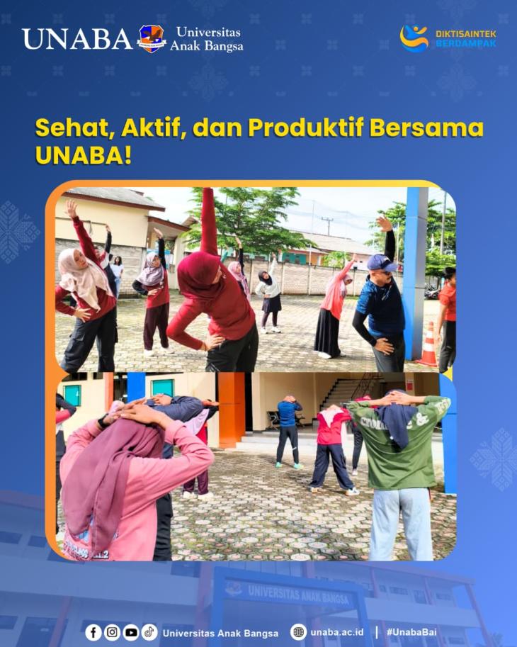 Senam Sehat Bersama Civitas Akademika UNABA