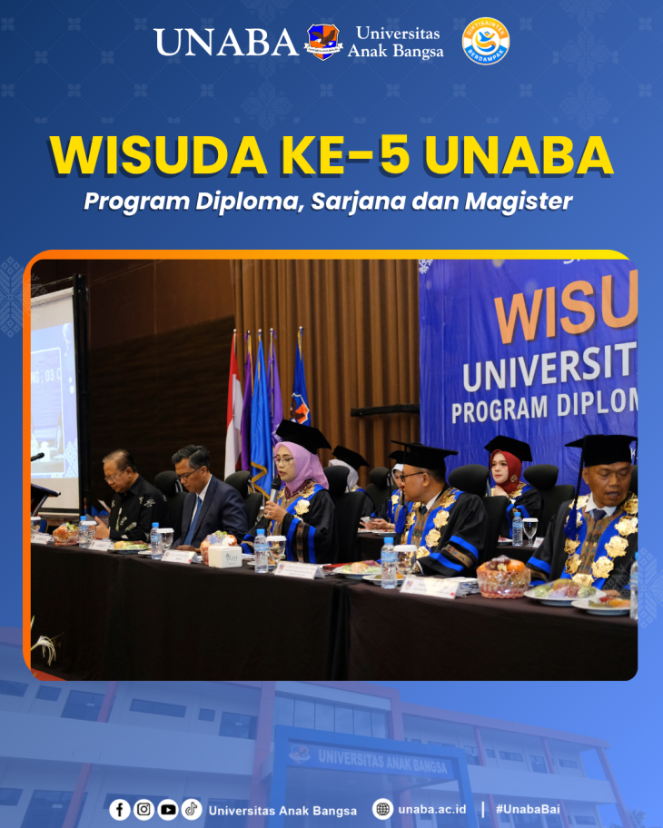 Wisuda Ke-5 UNABA Program Diploma, Sarjana dan Magister