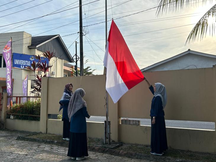 Upacara Hari Kemerdekaan Indonesia Ke-79 di Lingkungan Kampus UNABA